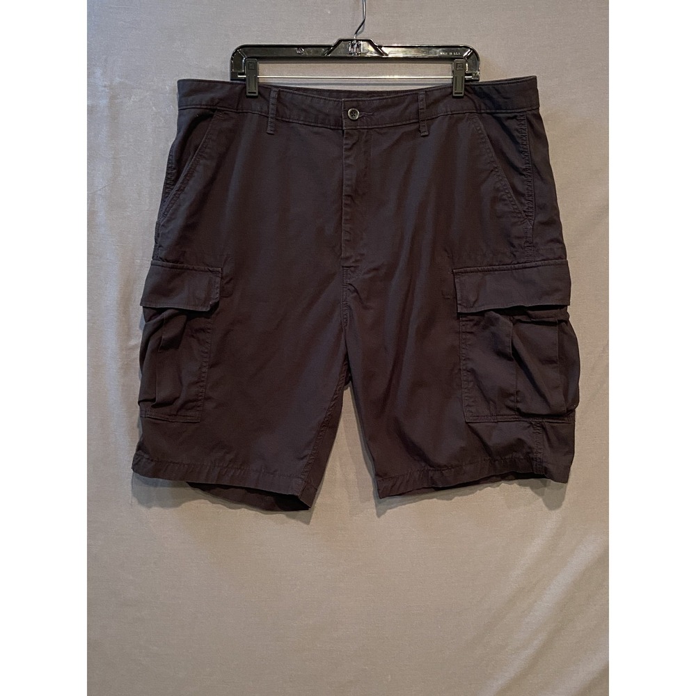 Levi Strauss Cargo Shorts Mens W40 Black Ripstop Cotton Utility Pockets Outdoor